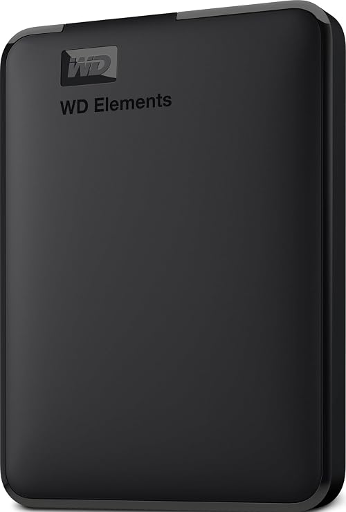 WD 2TB Elements Portable External Hard Drive for Windows, USB 3.2 Gen 1/USB 3.0 for PC & Mac, Plug and Play Ready - WDBU6Y0020BBK-WESN