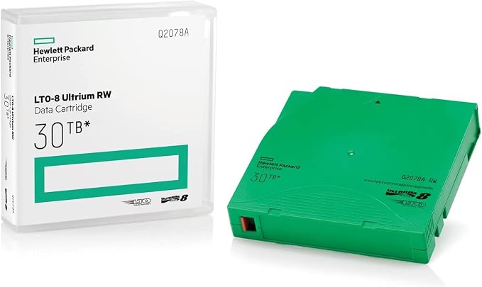 10 Pack Q2078A- HP LTO Ultrium 8, 12TB/ 30TB, Part # Q2078A- 10 HP LTO-8 Tapes