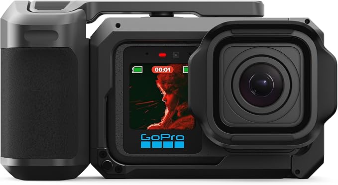 GoPro Mission 1 PRO Grip Edition - Includes Mission 1 PRO Camera, Point-and-Shoot Grip, One Enduro 2 Rechargeable Battery, Removeable Lens Hood, Carrying Case