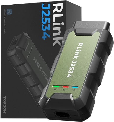 TOPDON RLink J2534 Pass-Thru Programmer, Supports J2534/D-PDU/CAN-FD/DoIP