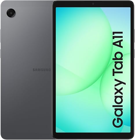 Samsung Galaxy Tab A11 2026 | 64GB, 4GB, Wi-Fi | 8.7" 90Hz Android Tablet, All Day Battery, Octa-core (6nm), Dual Speakers, with 20W Fast Charger Cube | International Latin Model SM-X133 (Gray)