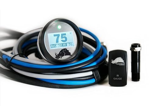 3.1 Dimmable Infrared Belt Temp Gauge 12ft Black