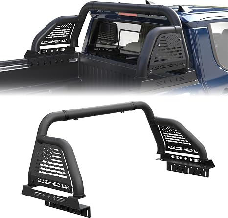 Roll Bar for Mid-Size Pickup Truck Adjustable Sport Bar Chase Rack Compatible with Tacoma, Ranger, Colorado, Canyon, Frontier, Gladiator