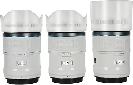 Sirui Sniper f/1.2 Autofocus 3-Lens Kit (E Mount, White)