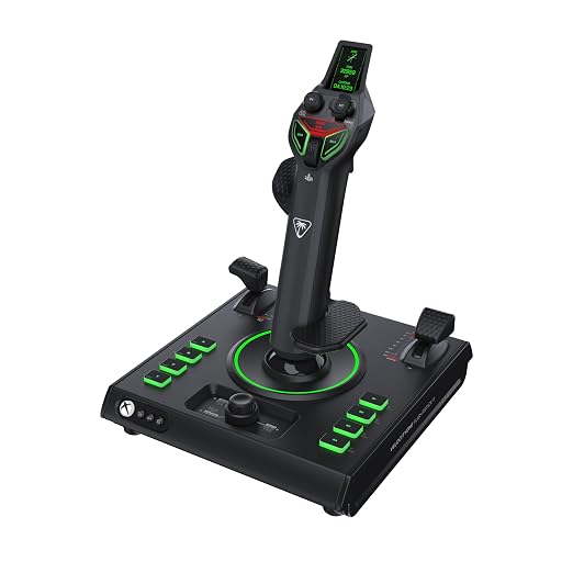 Turtle Beach VelocityOne Flightstick II for Xbox Series X|S, Xbox One & Windows PC - 16-bit Hall-Effect Precision, 8 Axes, 38 Programmable Inputs, RGB Lighting, Flight Display, HOTAS Expandable with Dual Throttle