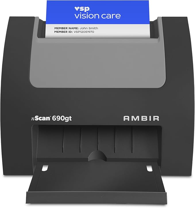 Ambir nScan 690gt-AS High-Speed Vertical Card Scanner for Windows PC and MAC