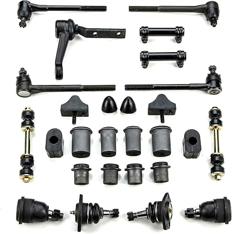 A-Resto-Parts Front End Suspension Rebuild Kit With Control Arm Bushings And Idler Arm Compatible With 1966-1970 Oldsmobile 442 Cutlass OEM Spect Replacement Parts, 27 Piece Kit