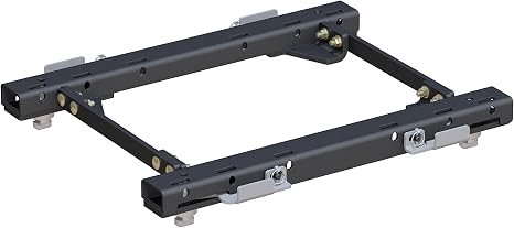 CURT 16050 Puck System 5th Wheel Rails fits 2016-2019 Silverado Sierra 2500 HD 3500 HD | Capacity of 30,000 lbs GTW | Quick Installation