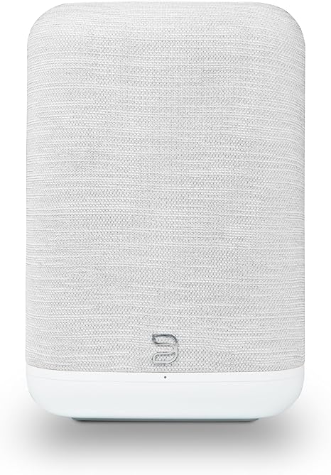 Bluesound Pulse Flex Wireless Bluetooth Hi-Res All-in-One, AirPlay 2, Spotify Connect, Alexa Skills, Multi-Room Audio Speaker - White/Pebble