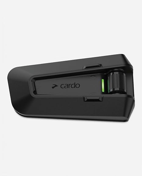 Cardo PACKTALK PRO Motorcycle Helmet Communication System Intercom, Crash Detection, Auto On/Off, Air Mount, 45mm Speakers, Single Pack