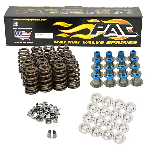 PAC Racing 1219 LS Valve Spring Kit .625" Lift with Retainers Seals & Locks | Fits 4.8L 5.3L 5.7L 6.0L 6.2L LS1 LS2 LS3 LS6 LQ4 LQ9 Engines