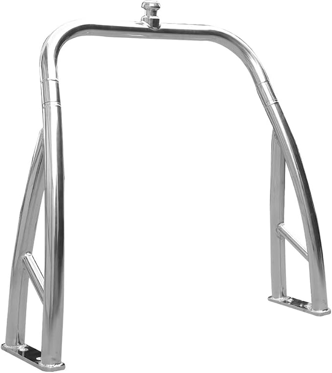 lawai'a Origin Pontoon Ski Tow Bar, Polished Silver Finish Or Black Coated Finish, 43 x 38 Inch, Heavy Duty Frame, 5-Year Warranty