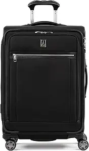 Travelpro Platinum Elite Checked Luggage Spinner, Black, 25-Inch