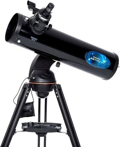 Celestron Astro Fi 130 Reflector Telescope for Beginners with Built-in WiFi | WiFi GoTo Smartphone Controlled, Computerized Mount, Automatic Star Tracking, Large 130mm Mirror for Bright Deep-Sky Views