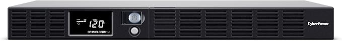 CyberPower OR1500LCDRM1U Smart App LCD UPS Battery Backup | Surge Protector, 1500VA/900W, 6 Outlets, AVR, 1U Rackmount