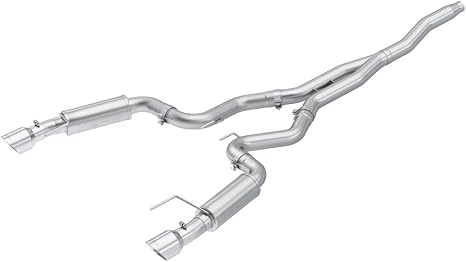 MBRP S7275AL 3" Cat Back, Dual Split Rear, Race Version Exhaust System with 4.5" Tips (Aluminized Steel)