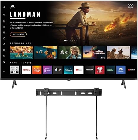 ONN Smart TV 50" Powered by VIZIO Technology Class 4K Ultra High-Definition Smart TV, Bluetooth Capable, Smart Home Ready, 60Hz Refresh Rate + Free WallMount - 50S4V1 (Renewed)