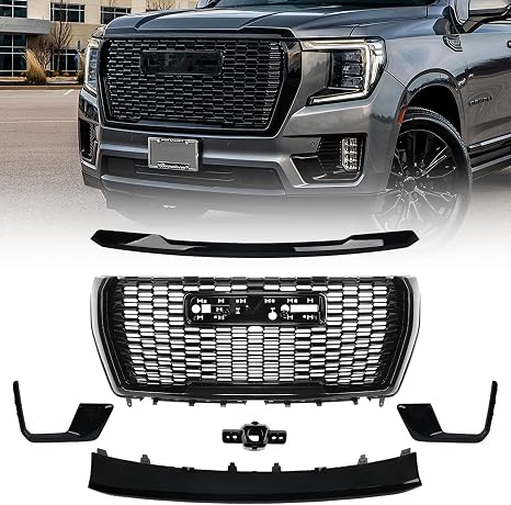 Grille Set 6pcs Fit for GMC Yukon/Yukon XL Denali 2021-2024