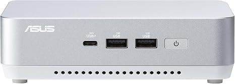 ASUS NUC 14 Pro+ Full System Mini PC with Intel 14th Gen Core Ultra 7 155H, 32GB DDR5 RAM, 1TB PCIe G4x4 NVMe SSD, Thunderbolt 4, Win 11 Home, Silver Aluminum Chassis, VESA Mount Included