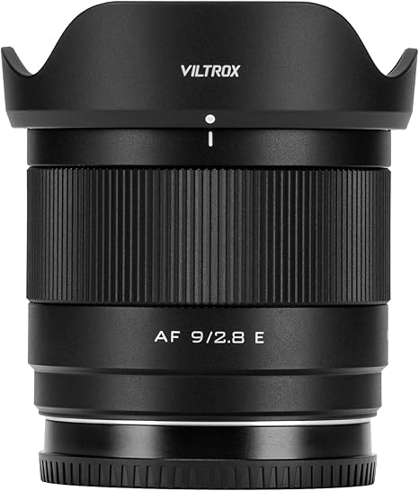VILTROX 9mm F2.8 E, AF 9mm F2.8 E Mount Lens for Sony E, APS-C Prime Wide Angle Lens for Sony a6400 a6500 a6600 ZV-E10 FX30 a93 ZV-E10II a7Ⅲ a7RⅢ a7Ⅳ a7RⅣ a7CII