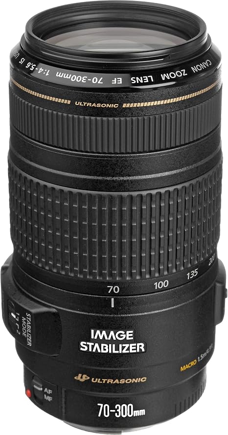 Canon EF 70-300mm f/4-5.6 IS (Image Stabilization) USM Lens for Canon EOS SLR Cameras (Renewed)