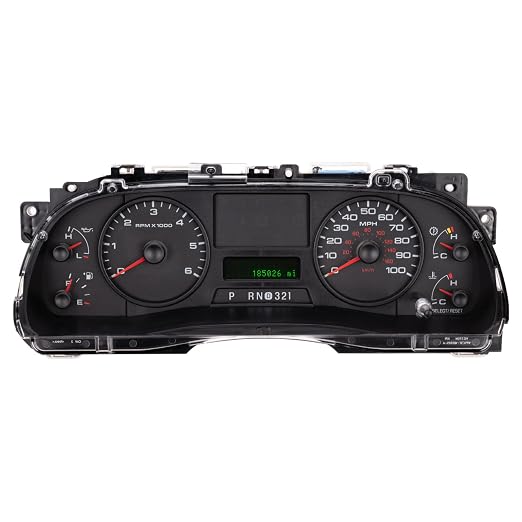 Programmed Instrument Cluster for 2005 2006 2007 Ford Super Duty F250 F350 F450 F550 Cluster Compatible with 2005 2006 2007 Ford F-250 F-350 F-450 F-550 Upgraded Instrument Cluster