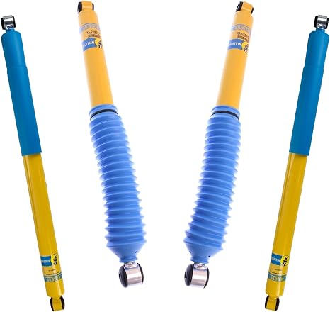 Bilstein Set of Front and Rear B6 4600 Series Shocks Compatible with 1999-2004 F250/F350 4WD with 0" Lift and Leafspring Front Suspension | Easy Installation