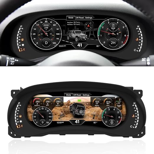Digital Instrument Cluster Display for Jeep Wrangler JK 2011-2017