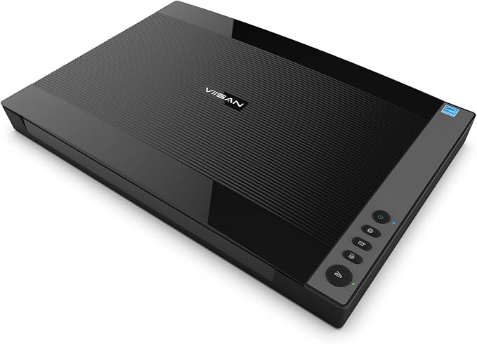 VIISAN 3120 A3 Flatbed Scanner, 1200 DPI, CIS Sensor, Scan 11.7" x 16.7" in 8 sec, Frameless, Auto-Scan, Document & Photo & Book Scanner, Design for Library, School and Soho. Supports Windows & Mac