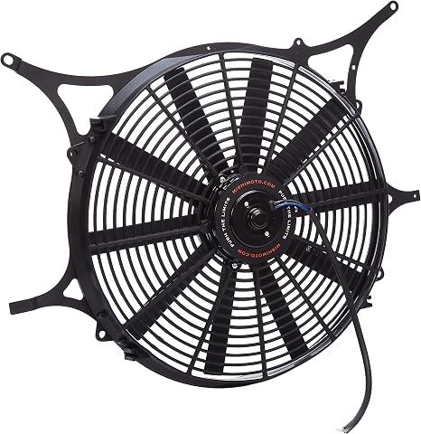 Mishimoto MMFS-E46-99 Performance Aluminum Fan Shroud Fits BMW E46 3-Series Non-M 1999-2006 Black