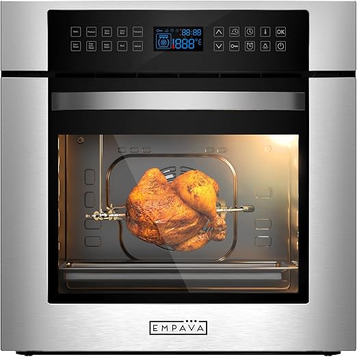 Empava 24" 2.3 cu ft Single Electric Wall Oven with 10 Cooking Functions