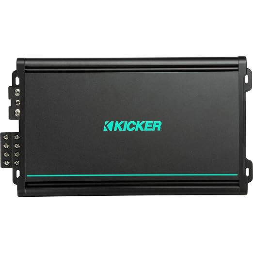 Kicker 48KMA6004 KMA600.4 4x150w 4-Ch Weather-Resistant Full-Range Amplifier | Weather-resistant boat audio power, drives tower and cockpit speakers, rugged design built for open water