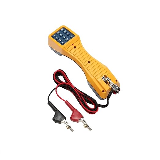Fluke Networks TS19 Telephone Test Set with Banana Jacks to Alligator Clips 19800003