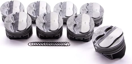 9904HC.030 +4cc Domed Piston Set for Small Block Chevrolet