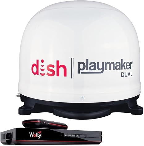 Winegard Dish Playmaker Bundle Automatic Satellite Antenna, White