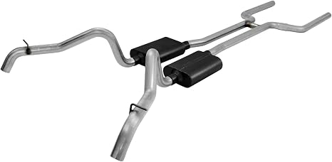Flowmaster 817129 American Thunder Crossmember-Back Exhaust Kit 2.5 Inch Stainless Steel Compatible with 1967-1968 Camaro and Firebird with V8 engine.