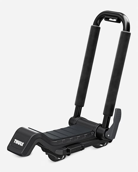 Thule Hull-a-Port XTR, Carry Up To 2 Kayaks, Folds Flat, Locks To Roof Rack