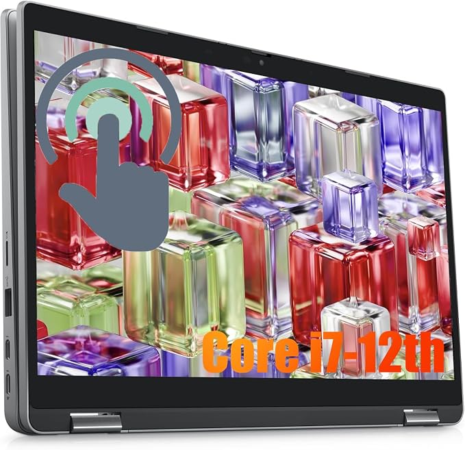 Dell Latitude 5330 2in1 Touch Laptop i7, 12th Gen Core i7-1265U, 32GB RAM DDR4, 512GB SSD, 13.3” FHD Touchscreen, Thunderbolt4, 10 Core Win 11 Pro (Renewed)