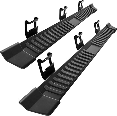 COMNOVA Pair Running Board Nerf Bar Compatible with 15-26 Ford F150 Superduty Crew Cab（4 Full Size Doors） Rocker Slider Side Steps,Width 6 Inches V Style.with OE Style Brackets