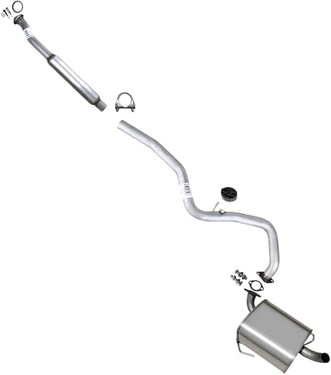 Exhaust Resonator Intermediate Pipe and Muffler Compatible with Subaru Outback 2010-2019 2.5L | Stainless Steel | Northeastern Exhaust | Includes Gaskets, Clamp, Hanger and Bolt Kit