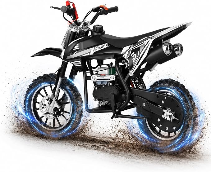 50cc Gas Dirt Bike for Kids 8-14, 4-Stroke Engine Mini Dirtbike