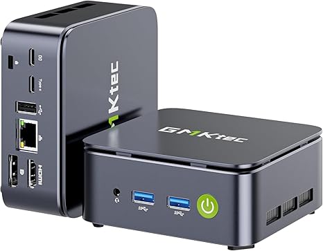 GMKtec G10 Mini PC Ryzen 5 3500U 1TB SSD 16GB DDR4 Triple 4K Display | Desktop Computers for Business Office Home HTPC Proxmox, HDMI 2.1, USB-C 2.5G LAN