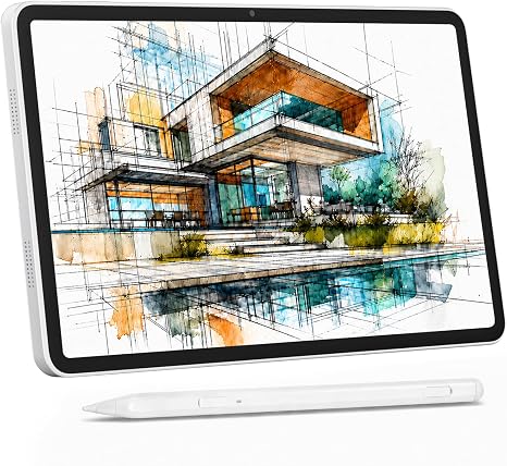 12-Inch Standalone Drawing Tablet No Computer Needed with 4096-Level Stylus | 2000 x 1200 High-Resolution, Anti-Glare Screen, 16GB RAM 256GB Storage, 8000mAh, Android 15 for Beginners, Artists & Students