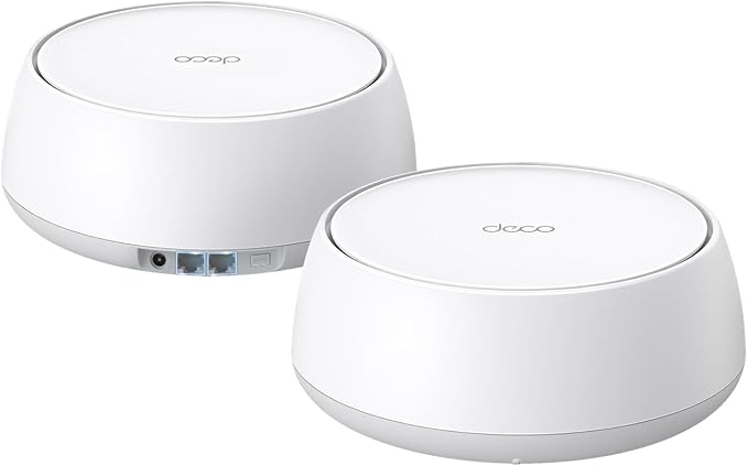 TP-Link Deco 7 BE25 Dual-Band BE5000 WiFi 7 Mesh Wi-Fi System | 4-Stream 5 Gbps, 240 Mhz Channels | Covers up to 4,600 Sq.Ft | 2X 2.5G Ports Wired Backhaul | VPN,MLO, AI-Roaming, HomeShield, 2-Pack