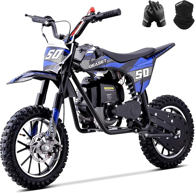 MOSTA Kids Dirt Bike, 4-Stroke Gas Power Mini Dirt Bike with Shock Absorption and Disc Brake,Off-Road Tires Motorcycle, EPA Approved, 2026 Upgraded