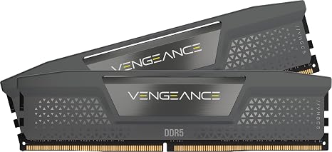 CORSAIR Vengeance DDR5 16GB (2 x 8GB) Up to 5200MHz AMD Intel RAM | Desktop Gaming Memory, AMD EXPO & Intel XMP 3.0 Compatible, CL40, Grey, CMK16GX5M2B5200Z40