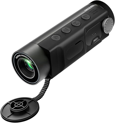 MiLESEEY TNV10PRO Thermal Monocular, 400x300 SR 320x240 IR Resolution, Aircraft Mg-Al Alloy, 13mm 50Hz Handheld Thermal Camera, Night Vision Imager, Hot Spot Tracking