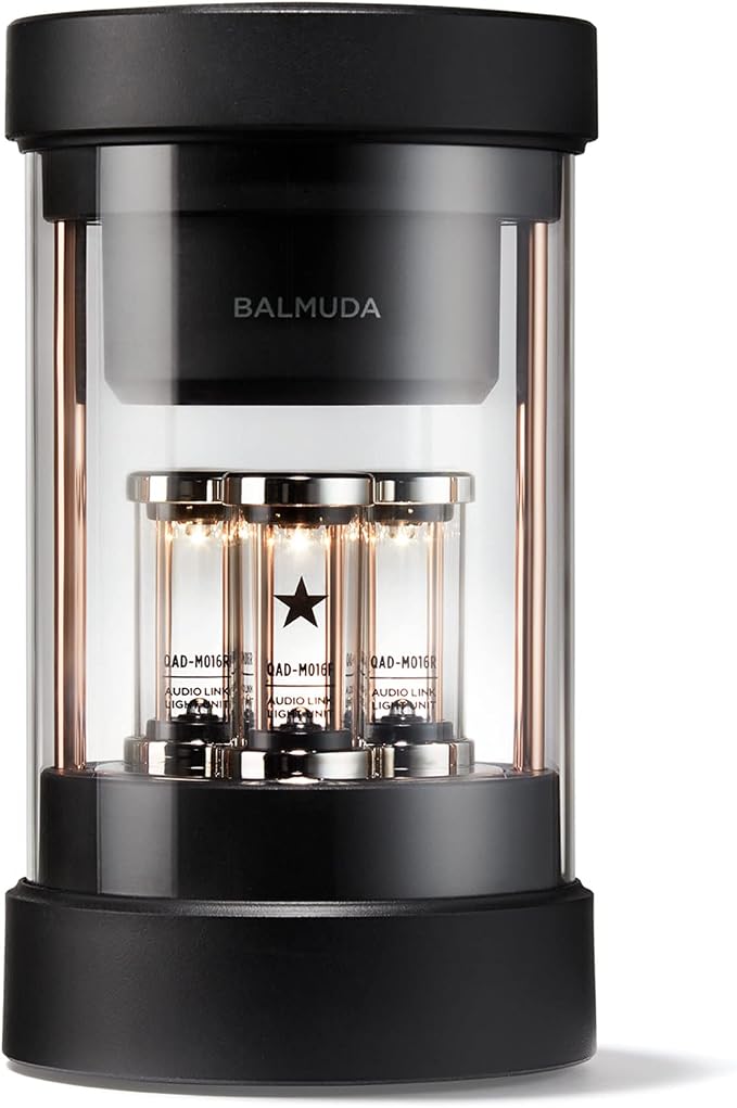 BALMUDA The Speaker | Portable Bluetooth Speaker | 3D Crystal Sound & LED Light Show | Rechargeable | USB-C | 3 Light Modes: Candle, Ambient, & Beat | 7-Hour Playtime for Live Concert Feel at Home