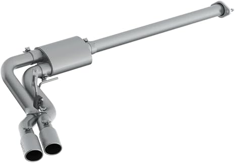 MBRP S5260409 3" Single Side Dual Outlet in Front of Rear Wheel (T409, Cat Back)
