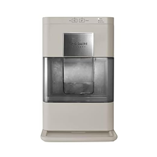 Frigidaire Nugget Ice Maker, Countertop Ice Machine with Transparent Window, Sonic Ice Maker with 44 lbs. Capacity, Auto Self Cleaning Ice Maker Machine, 2.0 Gen, Cream